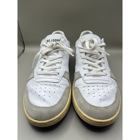 RE/DONE 80s Sustainable Basketball Color Block Leather Suede Sneakers Shoes - Picture 5 of 8